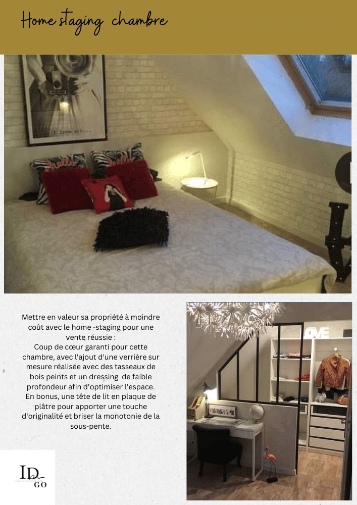 HOME STAGING CHAMBRE